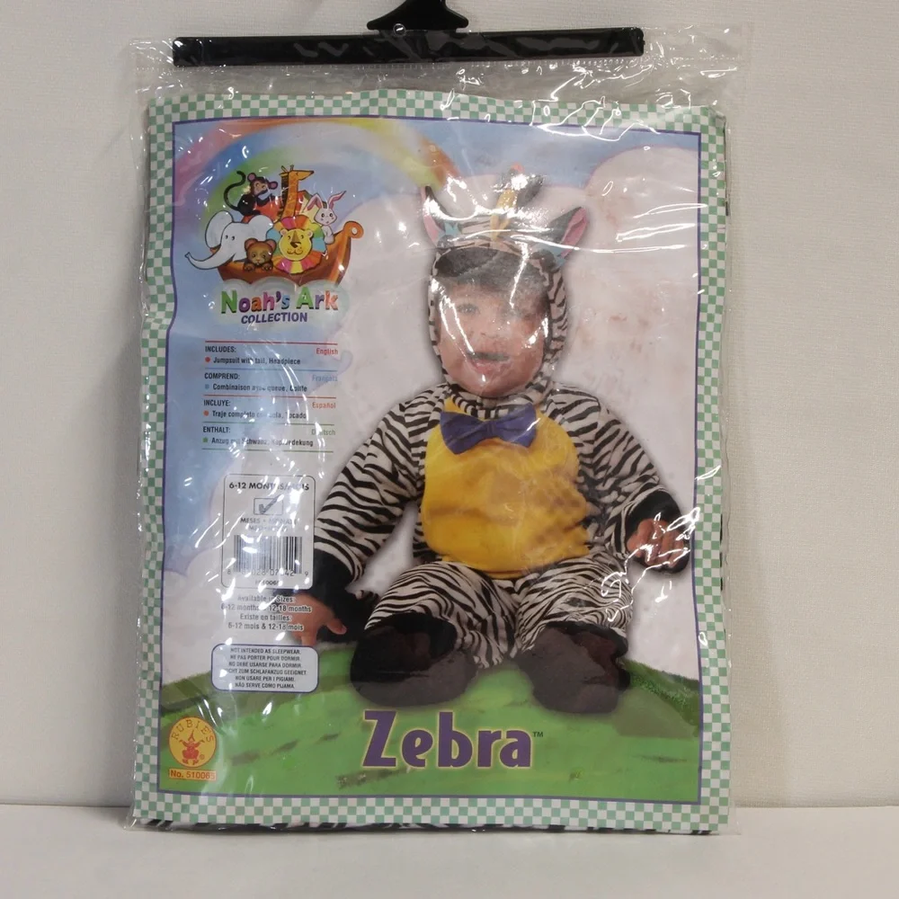 Noah's Ark Collection Baby Zebra Costume